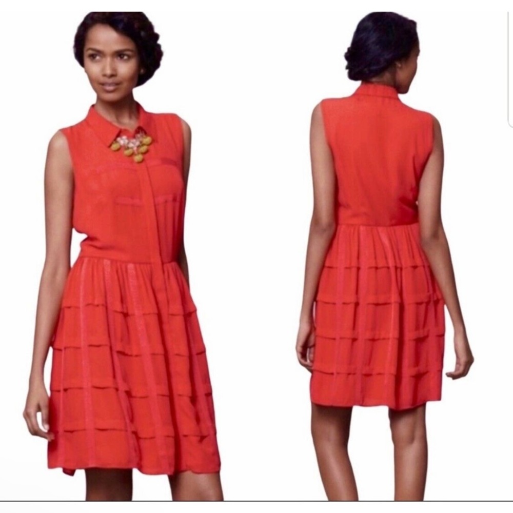 Anthropologie Sachin + Babi Red Sleeveless Dress - Picture 6 of 6